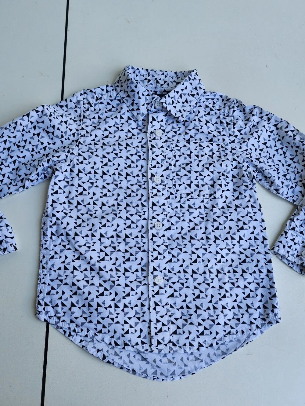 Lot Of 4 Boys Place Us Polo Assn Blue White Black Heao Aqua Button Toddler Sz 3T